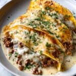 Southern Breakfast Enchiladas with Sausage Gravy