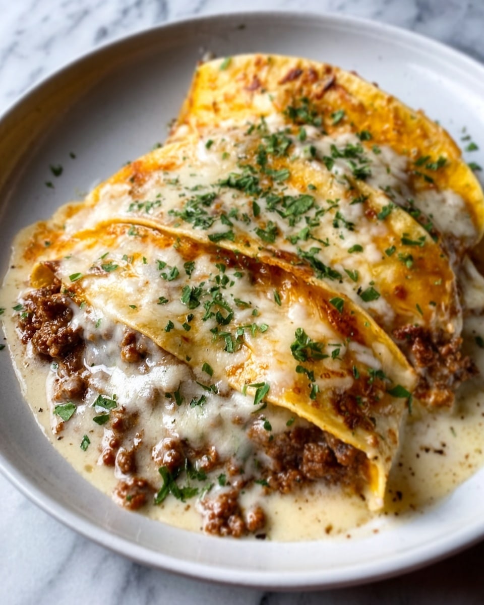 Southern Breakfast Enchiladas with Sausage Gravy