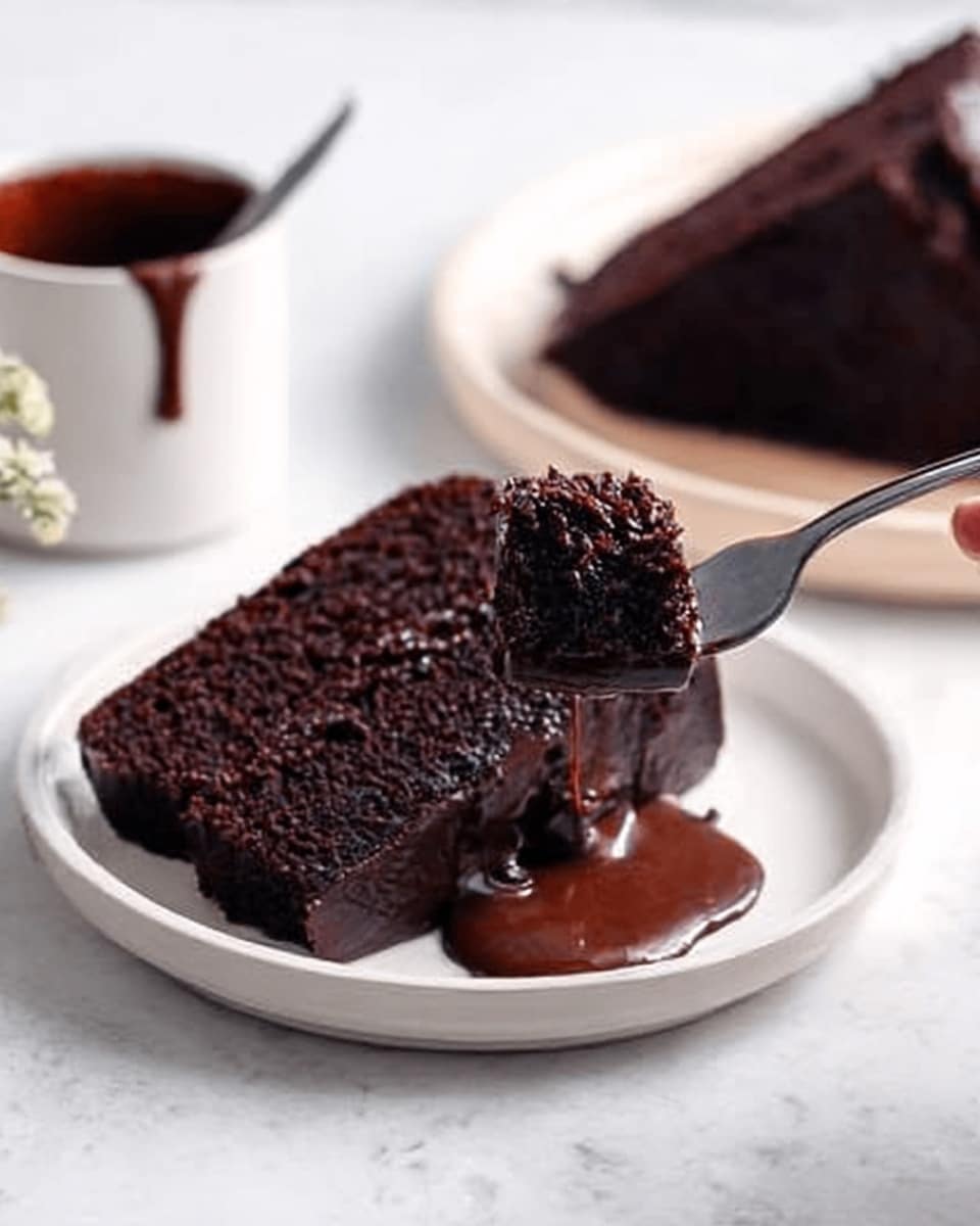 Chocolate Loaf Cake with Chocolate Glaze