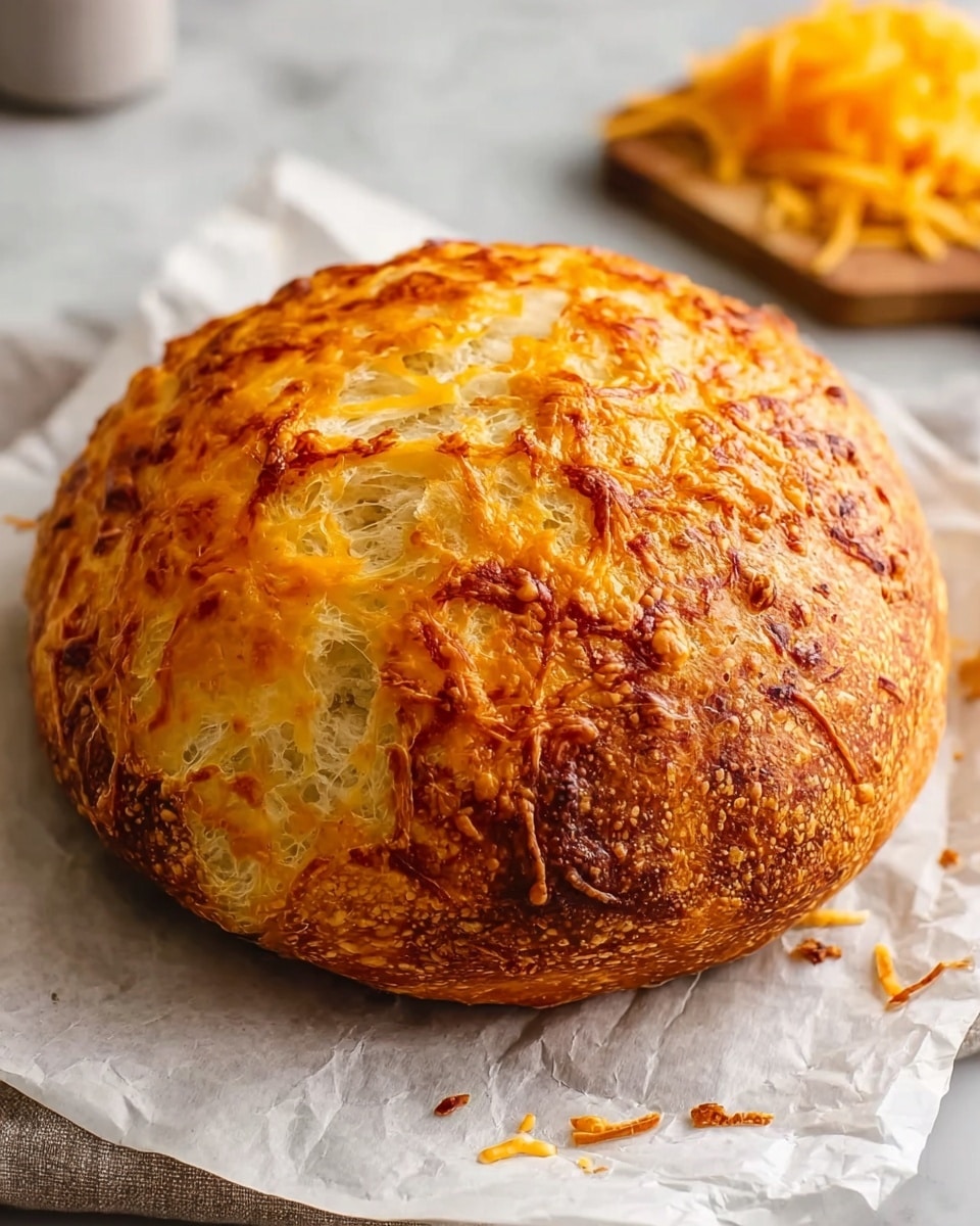 No-Knead Cheese Bread