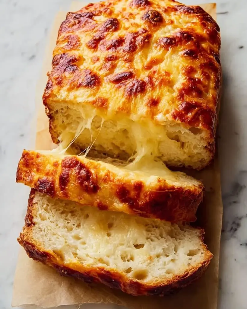 No-Knead Cheese Bread