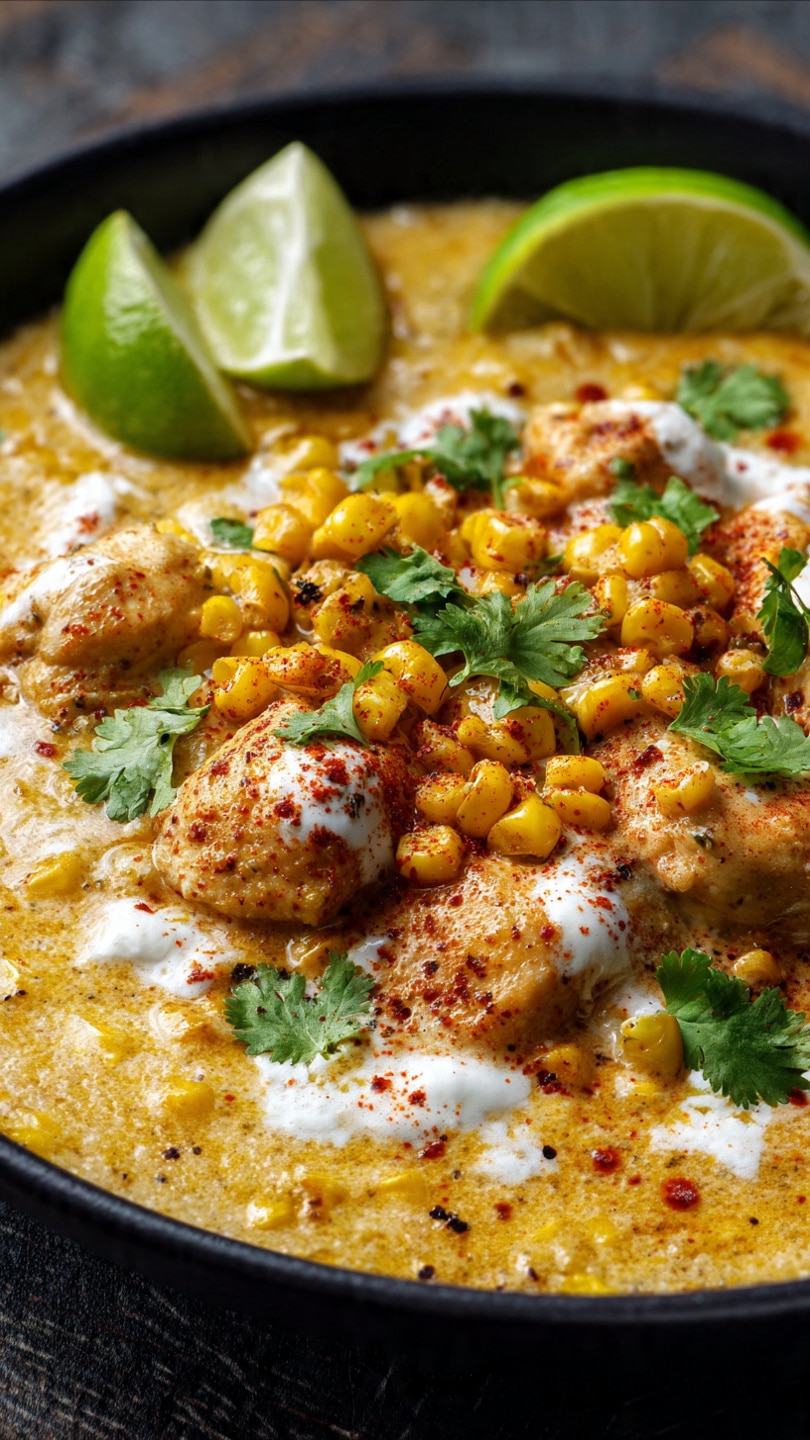 Slow Cooker Street Corn Chicken