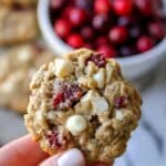 White Chocolate Cranberry Oatmeal Cookies