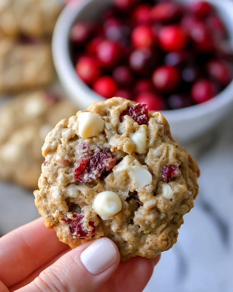 White Chocolate Cranberry Oatmeal Cookies