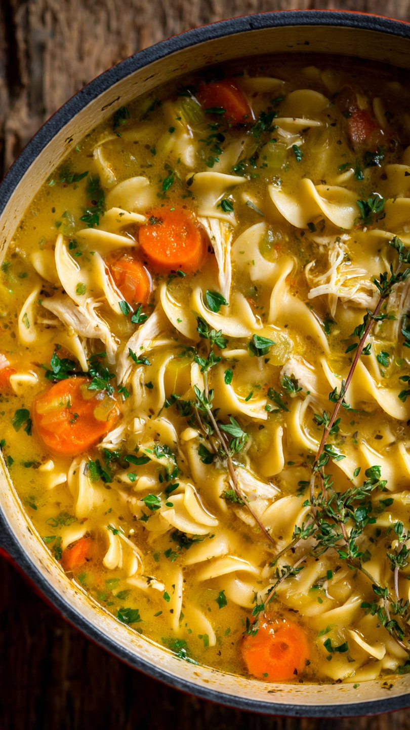 Ginger Garlic Chicken Noodle Soup