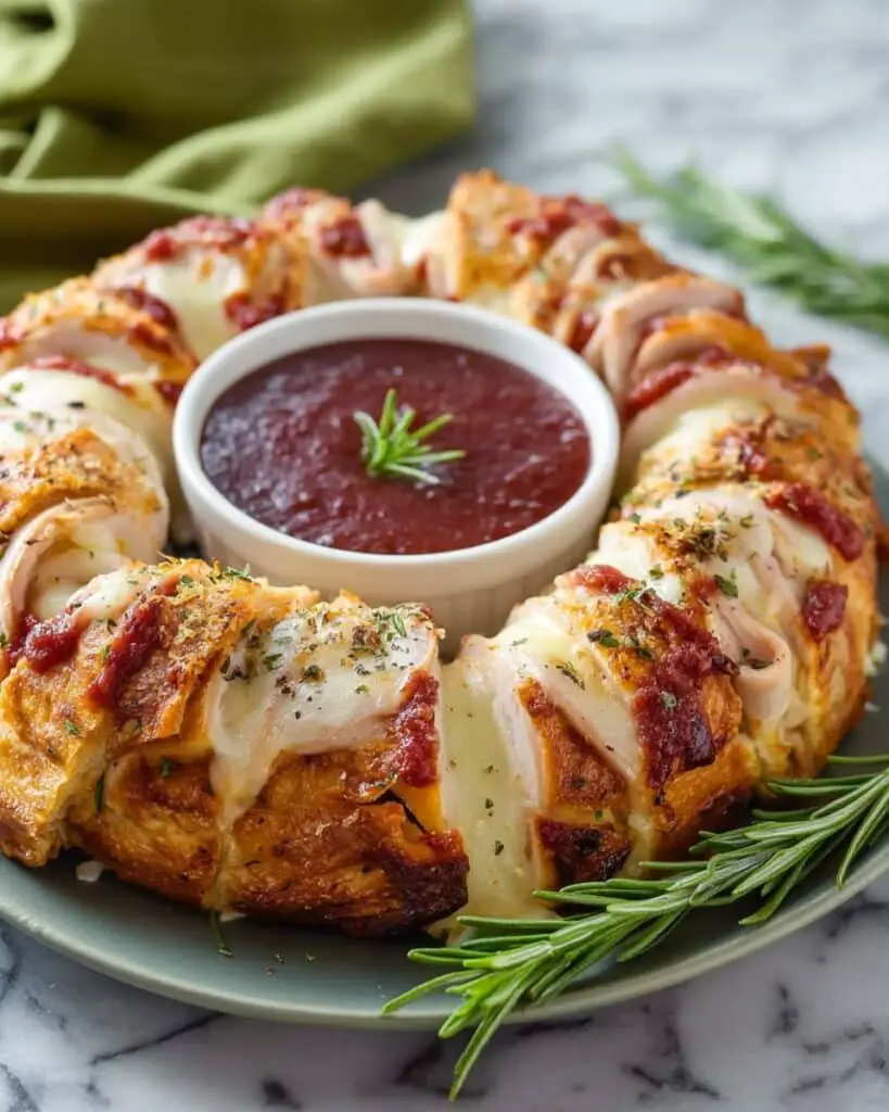 Turkey Cranberry Crescent Ring