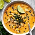 Creamy Chicken Poblano Soup