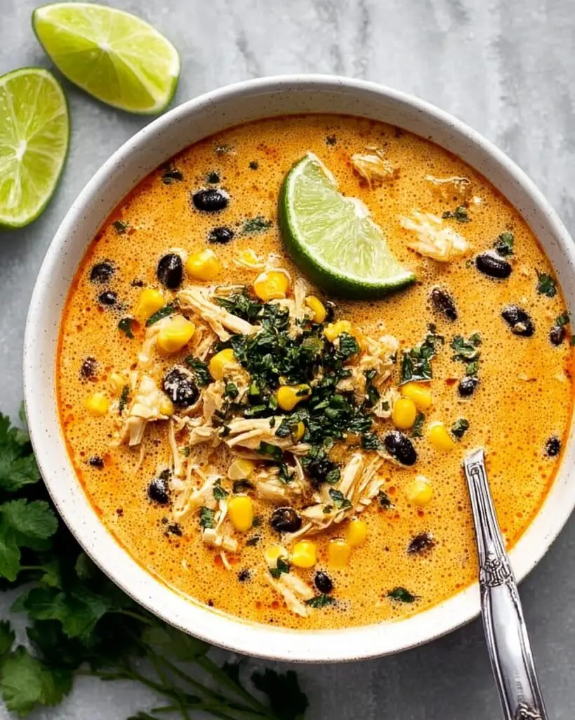 Creamy Chicken Poblano Soup