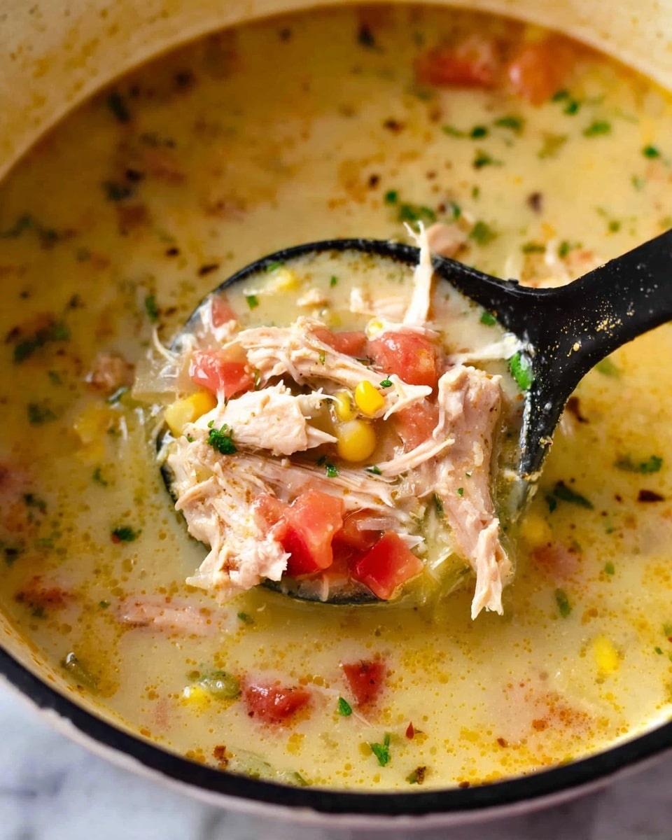 Creamy Chicken Poblano Soup