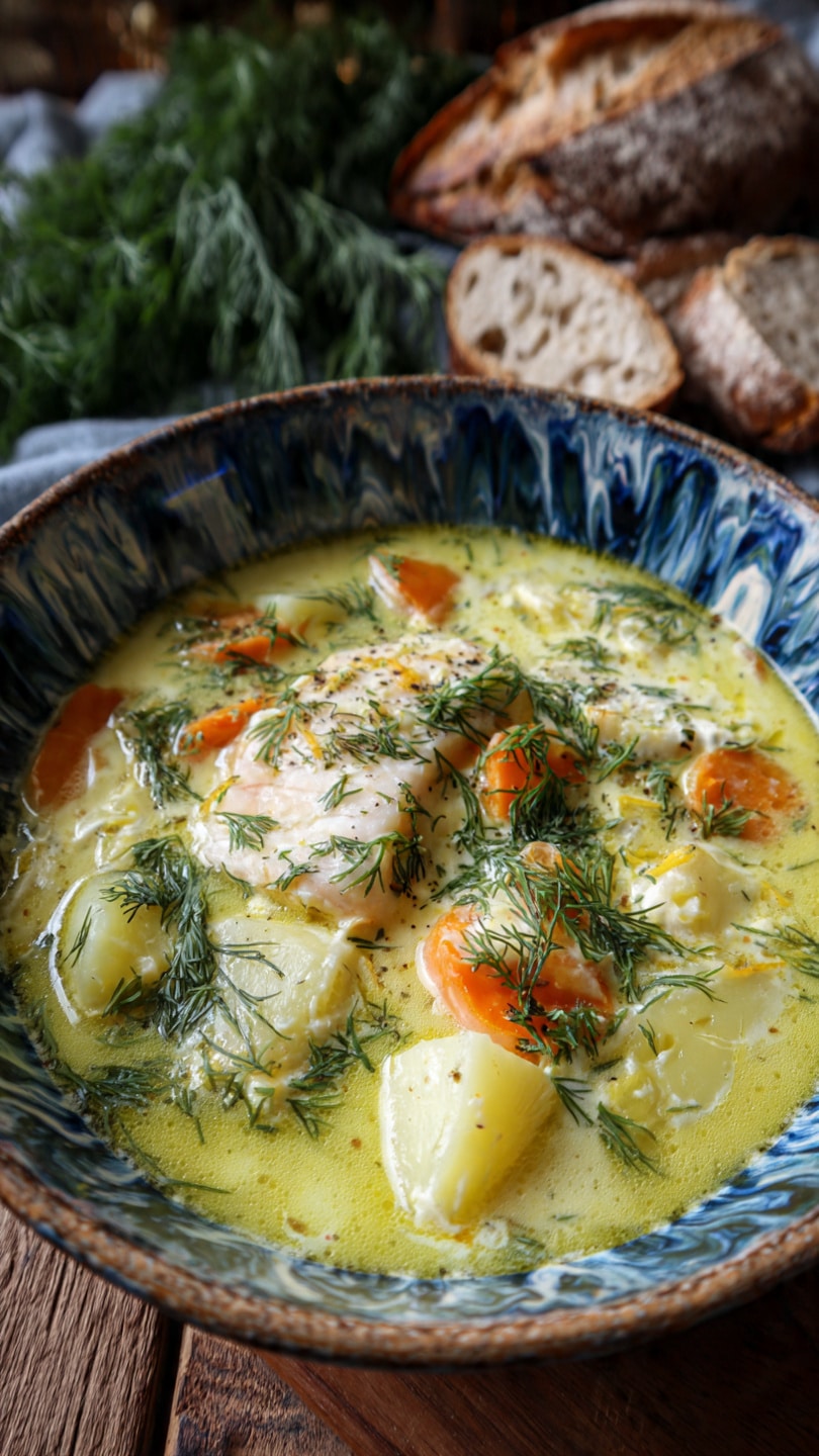 Creamy Potato & Dill Soup