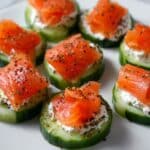 Cucumber Bites with Smoked Salmon