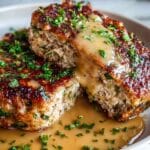 Garlic Parmesan Chicken Meatloaf