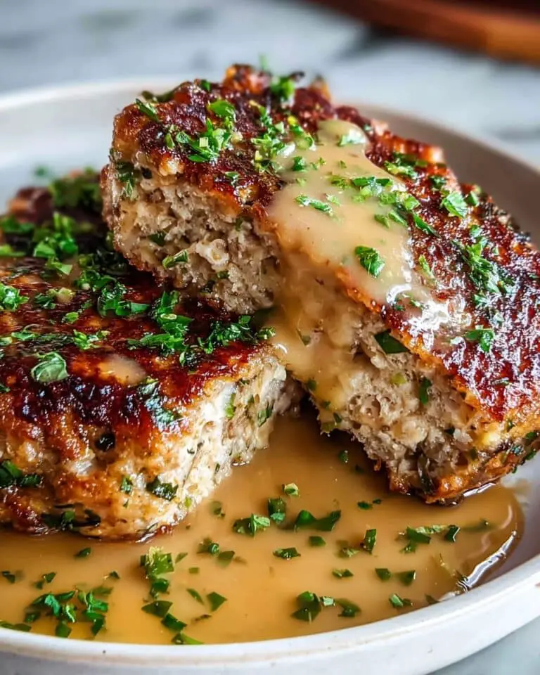 Garlic Parmesan Chicken Meatloaf