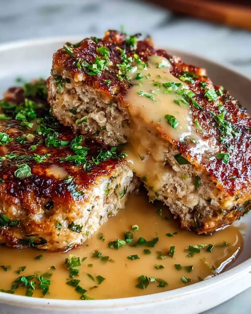 Garlic Parmesan Chicken Meatloaf