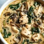 Creamy Rotisserie Chicken and Mushroom Soup