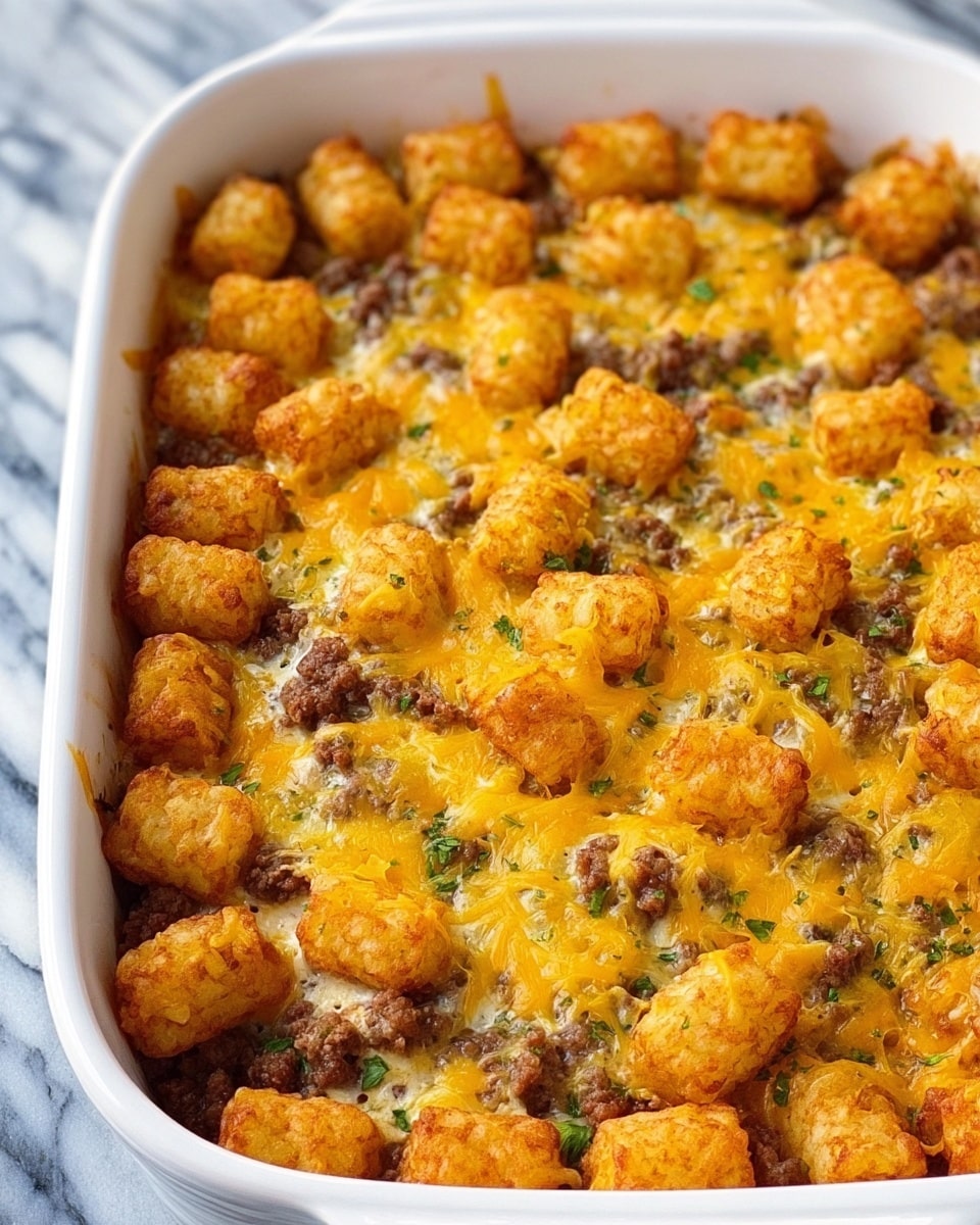 Tater Tot Sausage Breakfast Casserole