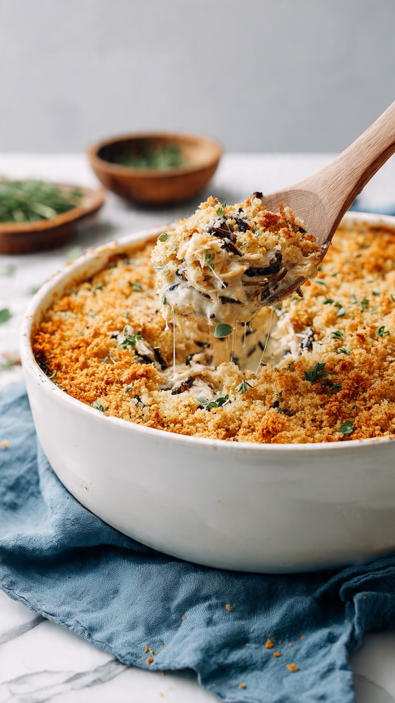 Creamy Chicken and Wild Rice Casserole
