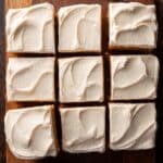 Gingerbread Brownies with Gingerbread Ermine Frosting