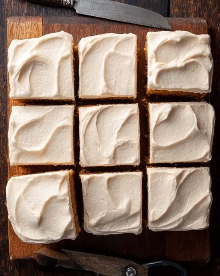 Gingerbread Brownies with Gingerbread Ermine Frosting