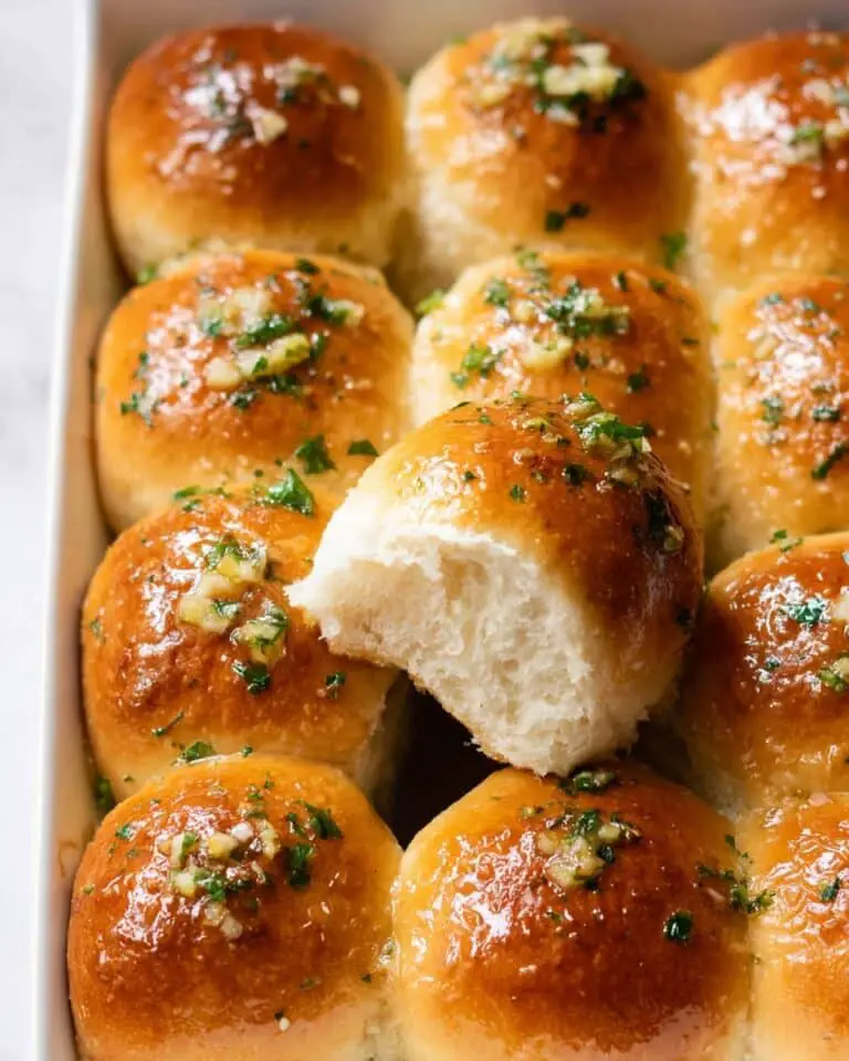 Soft and Fluffy Garlic Bread Rolls