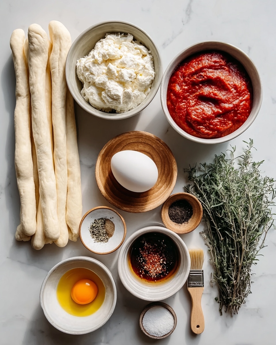 Candy Cane Pizza Breadsticks