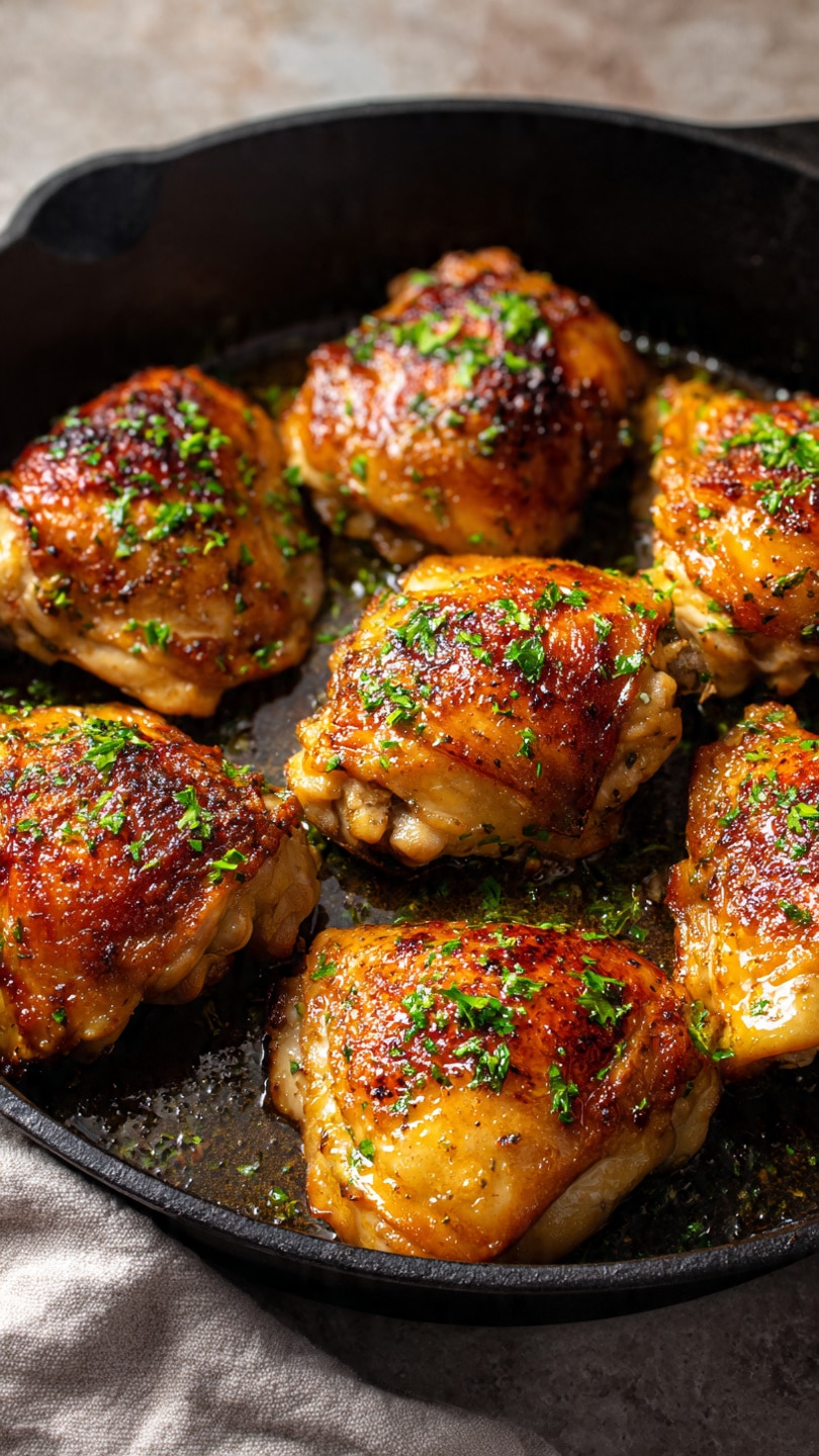 Apple Cider Glazed Chicken Thighs with Autumn Slaw