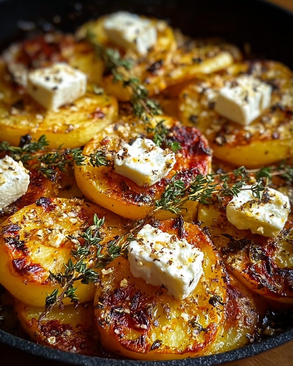 Healthy Baked Feta Potatoes