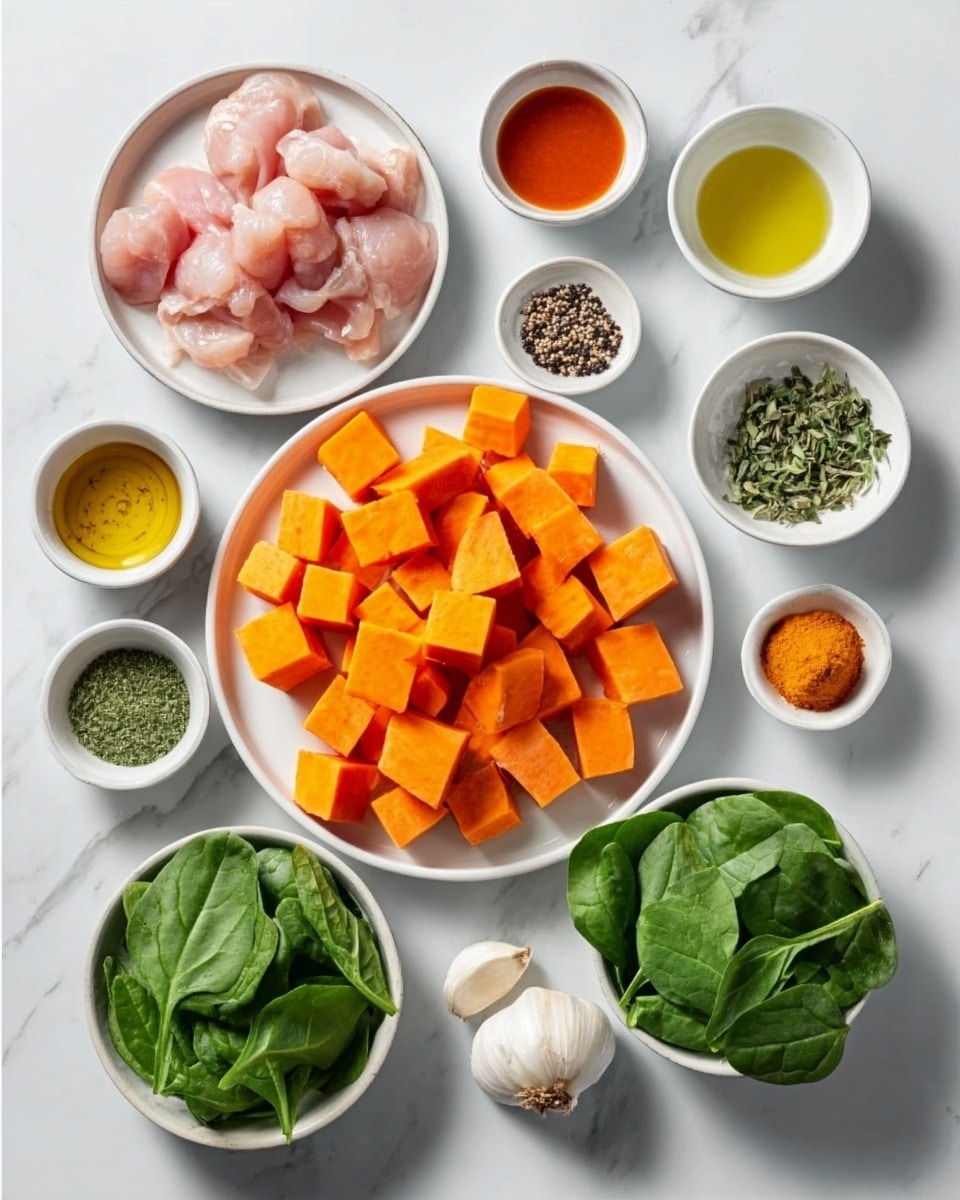 Maple Dijon Chicken & Roasted Sweet Potato Bowls