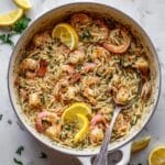 One-Pot Garlic Butter Shrimp and Orzo