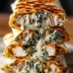 Best Recipe for Cheesy Garlic Chicken Wraps