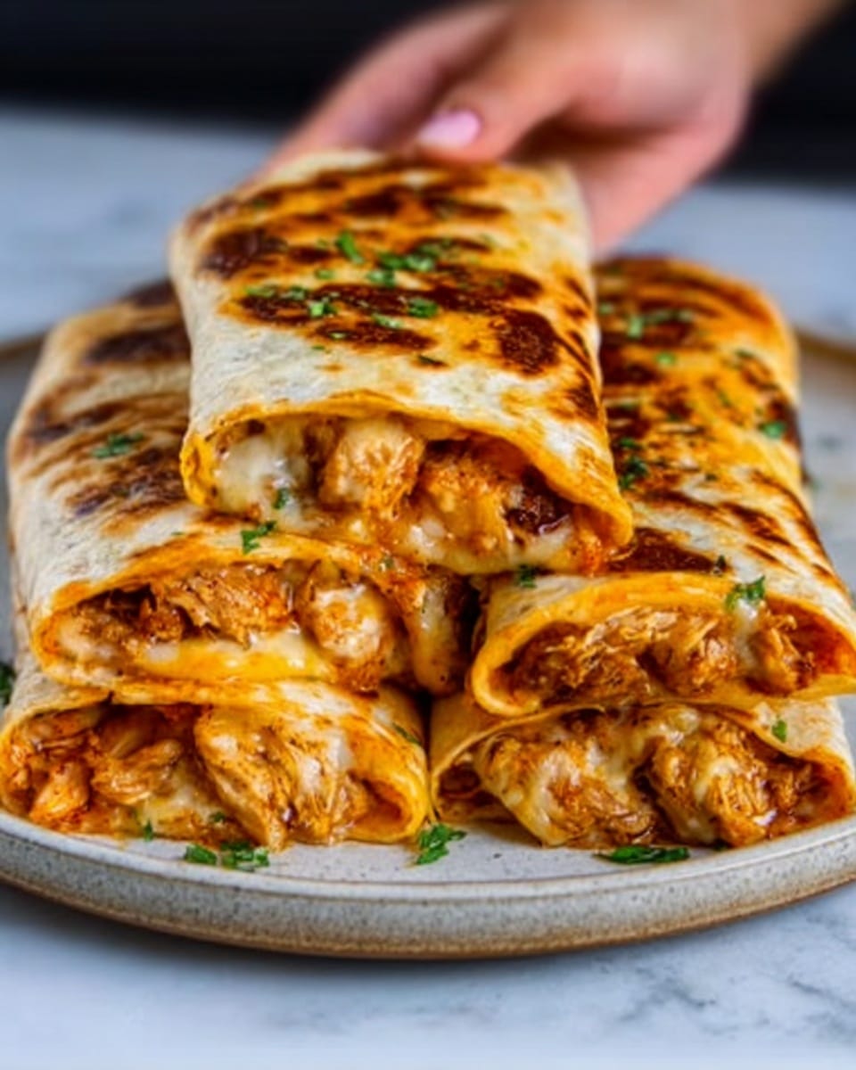 Best Recipe for Cheesy Garlic Chicken Wraps