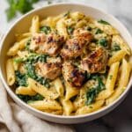 Healthy And Delicious Garlic Parmesan Chicken Pasta For Dinner or Lunch