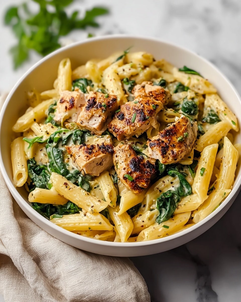 Healthy And Delicious Garlic Parmesan Chicken Pasta For Dinner or Lunch