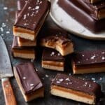Homemade Vegan Peanut Butter Twix Bars