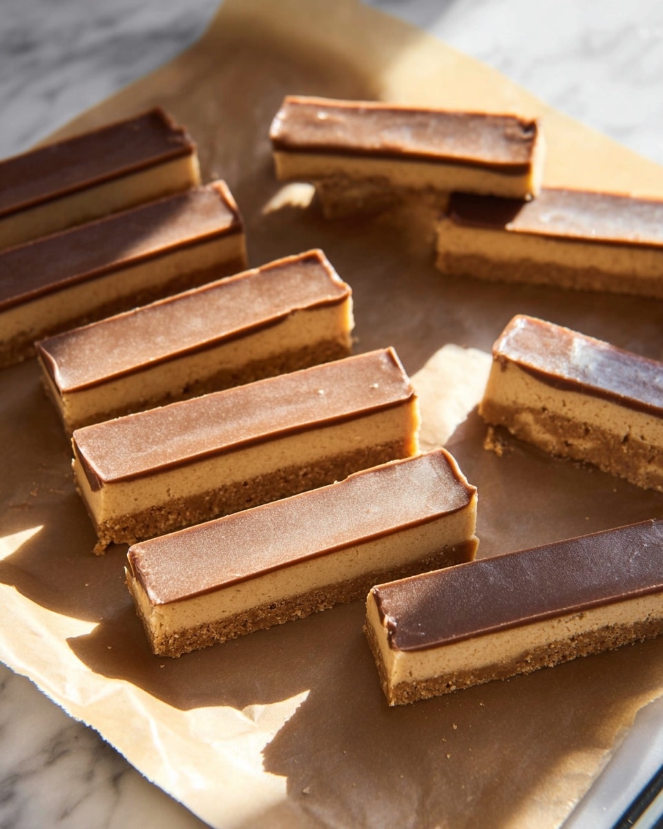 Homemade Vegan Peanut Butter Twix Bars