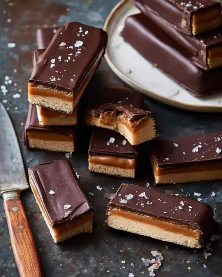 Homemade Vegan Peanut Butter Twix Bars