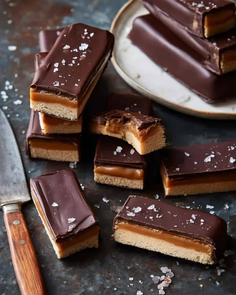Homemade Vegan Peanut Butter Twix Bars