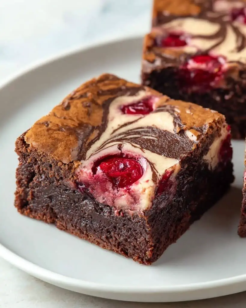 Decadent Raspberry Swirl Brownies