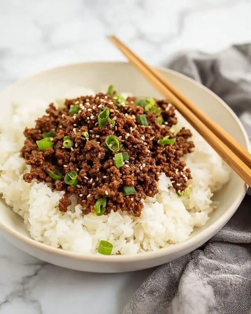 Best Korean Ground Beef Bowl in Just Minutes