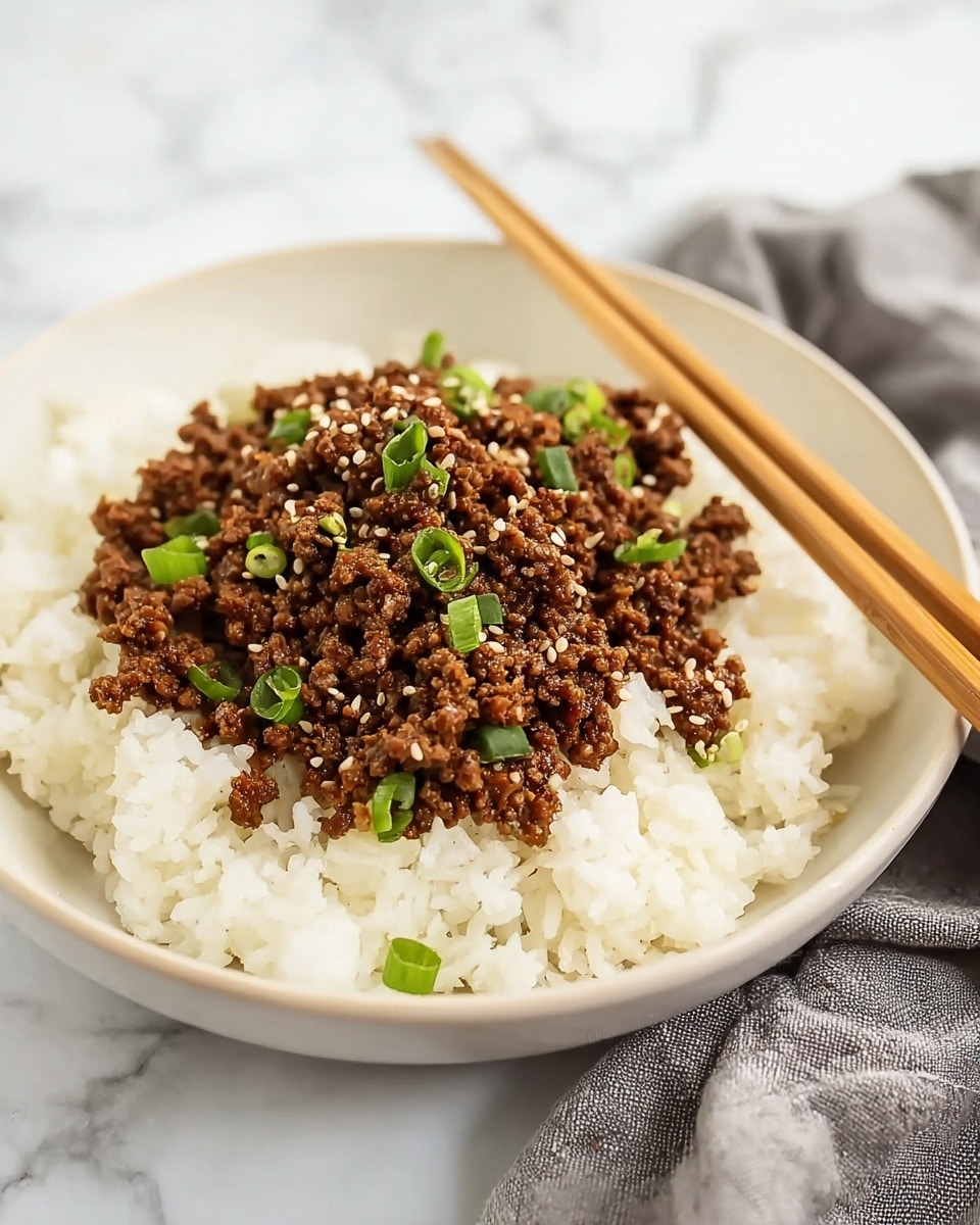 Best Korean Ground Beef Bowl in Just Minutes