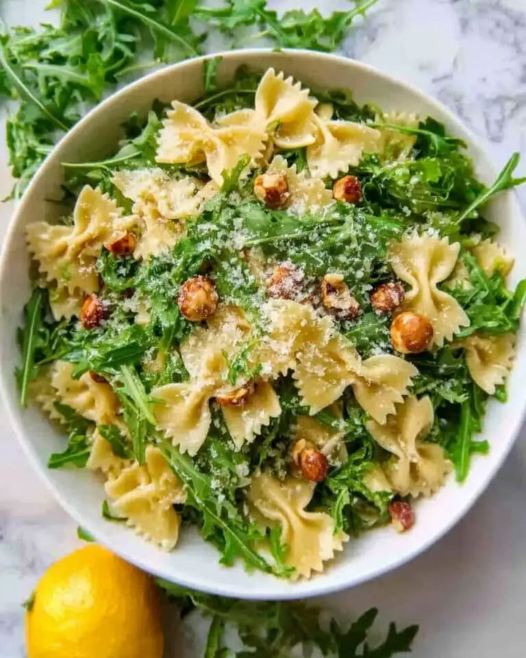 Lemon Arugula Pasta Salad