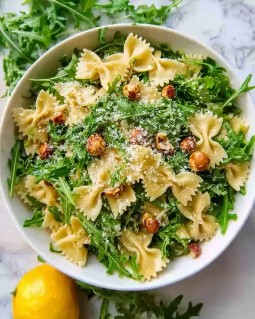 Lemon Arugula Pasta Salad
