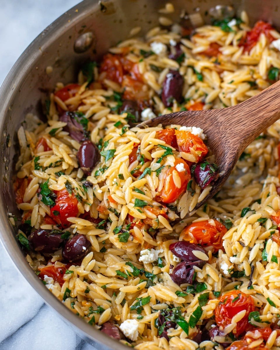 Mediterranean Chicken and Orzo