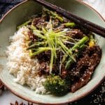 20 Minute Miso Ginger Beef and Broccoli