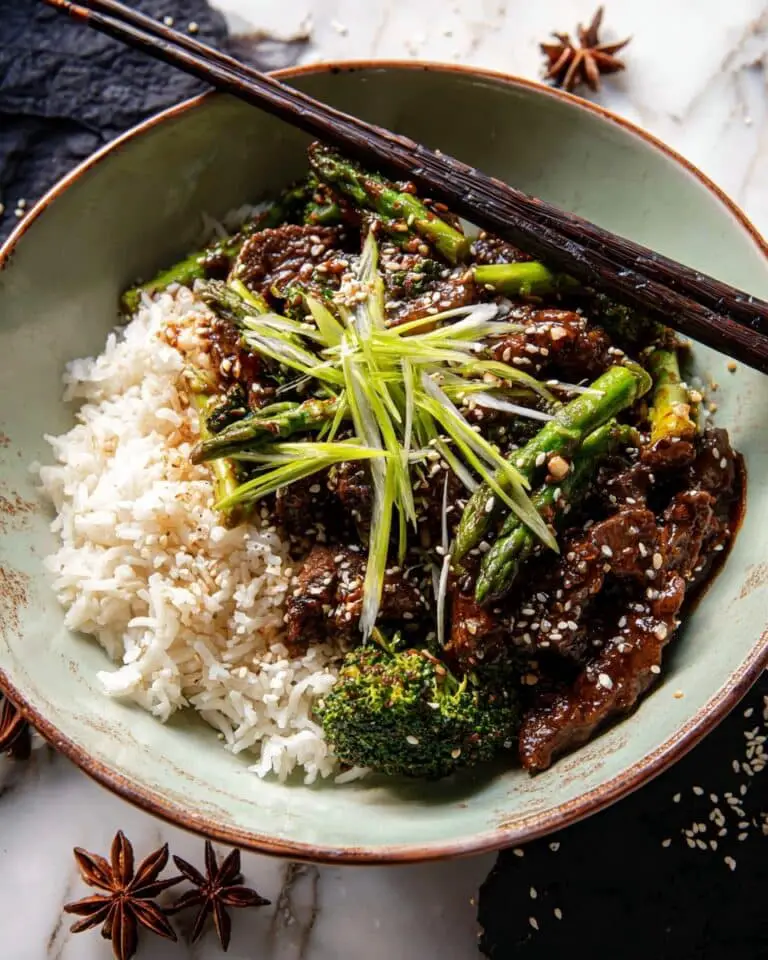 20 Minute Miso Ginger Beef and Broccoli