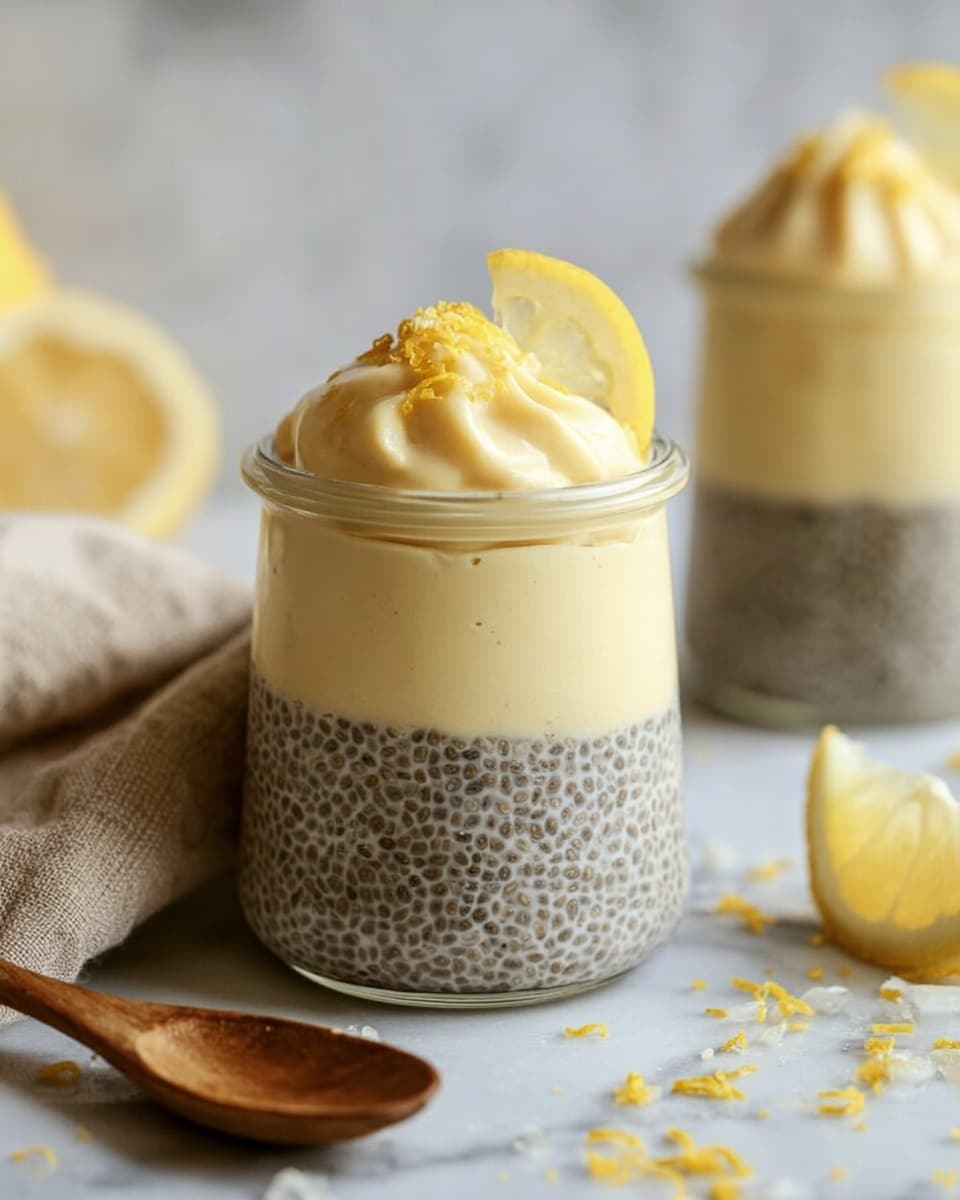 Yummy Lemon Cream Chia Pudding