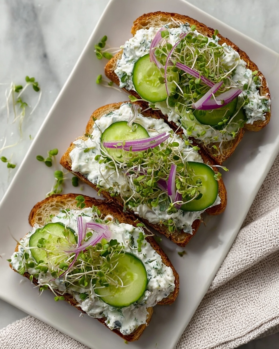 Easy Cucumber Salad Sandwiches