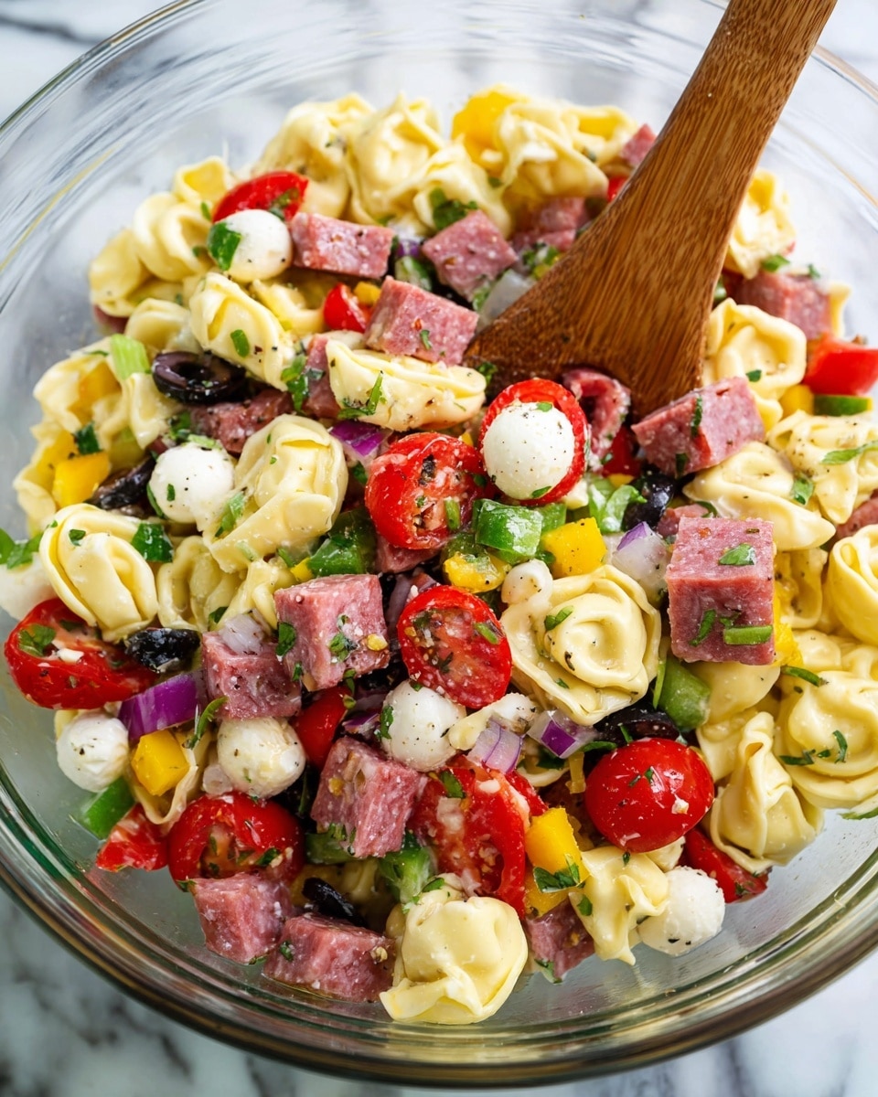 Easy Italian Tortellini Pasta Salad