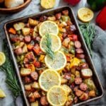 Sheet Pan Sausage, Peppers, and Potatoes