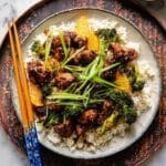 Sheet Pan Chili Orange Chicken and Broccoli